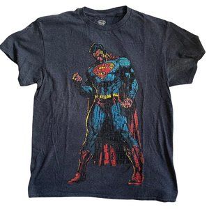Men's Blue Superman T-Shirt S/S Size M *EXCELLENT*